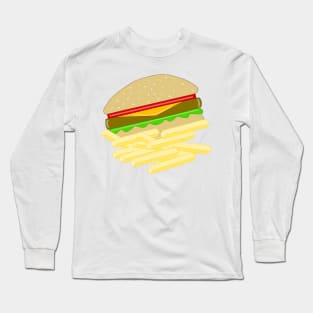 CHEESEBURGERS And Fries Long Sleeve T-Shirt